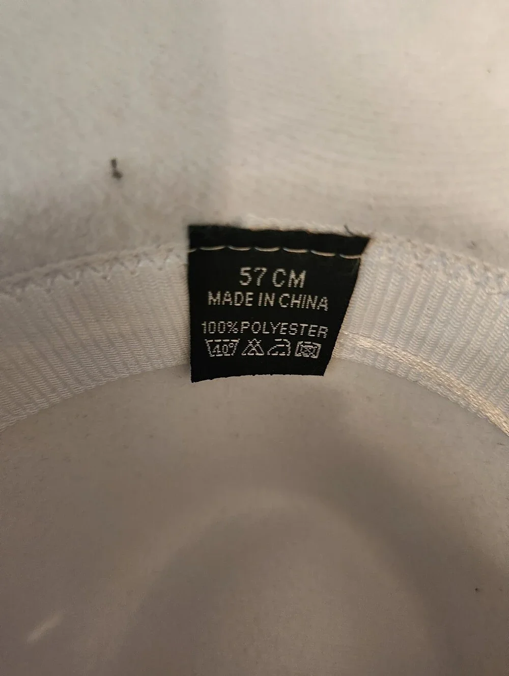 White Fedora with Brown Leather Band - Unbranded